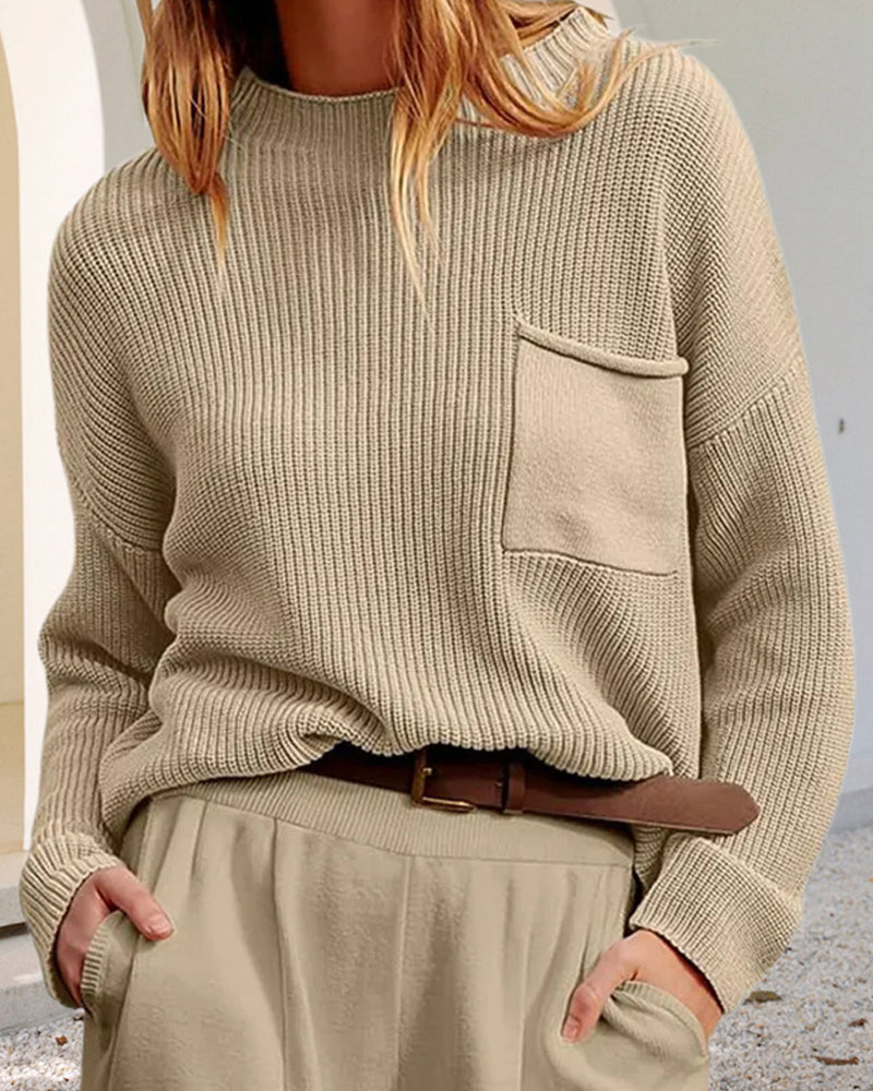 Warm Winter Crew Neck Sweater for Women
