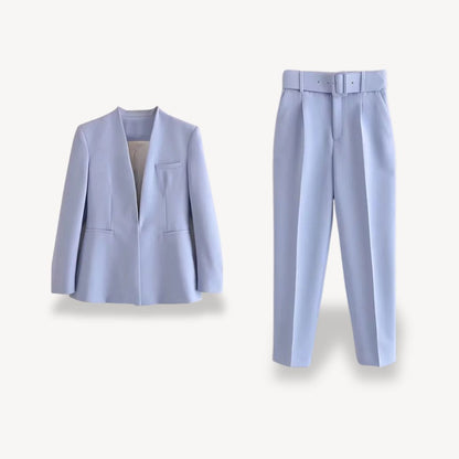 Suit Blazer Pants Set Women