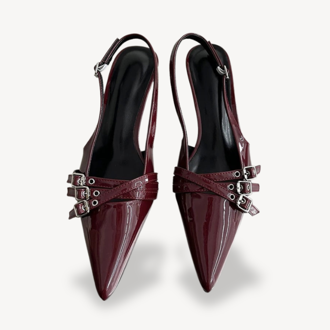 Orthopedic Slingback Pointed Toe High Heel Shoes