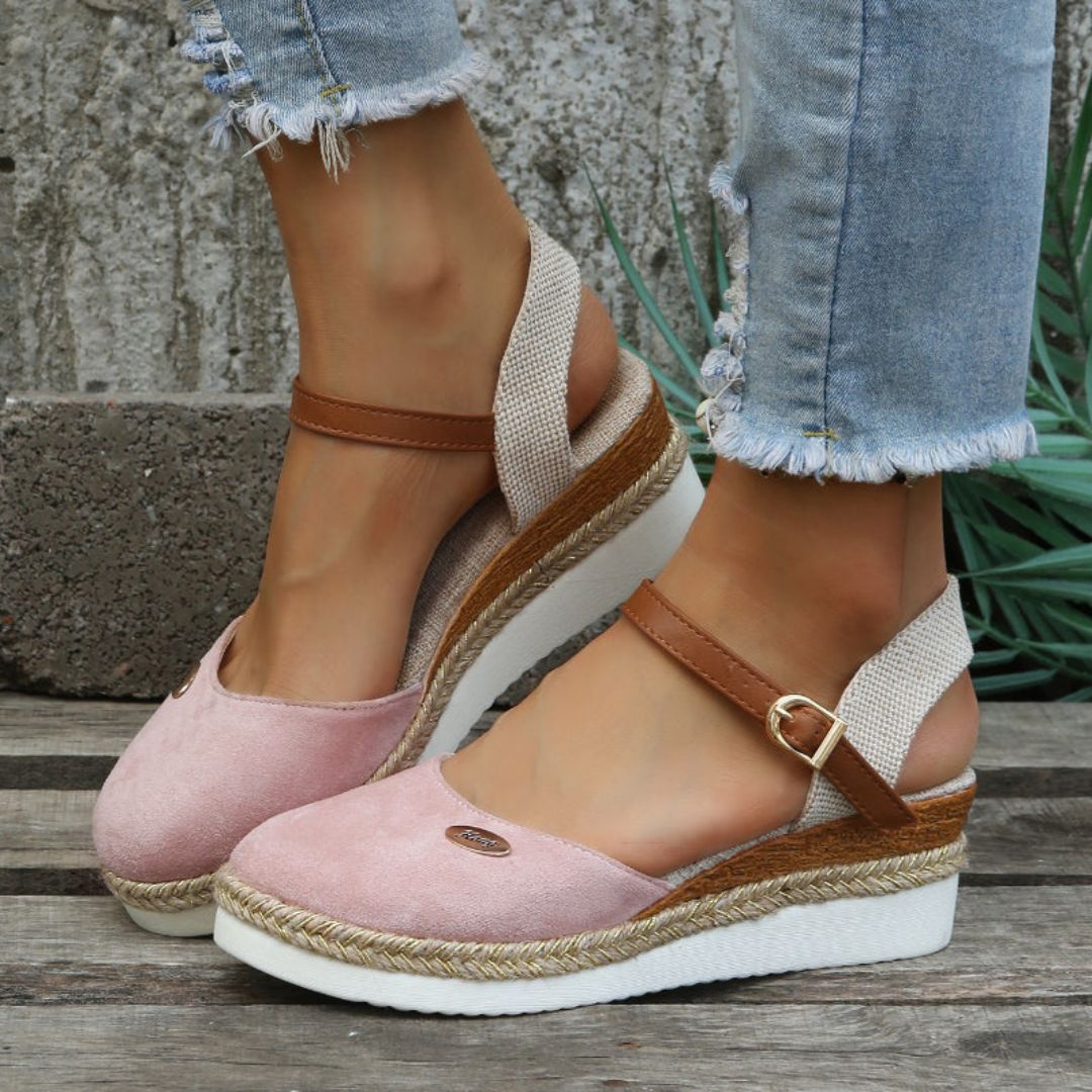 Suede Espadrille Orthopedic Sandals Women