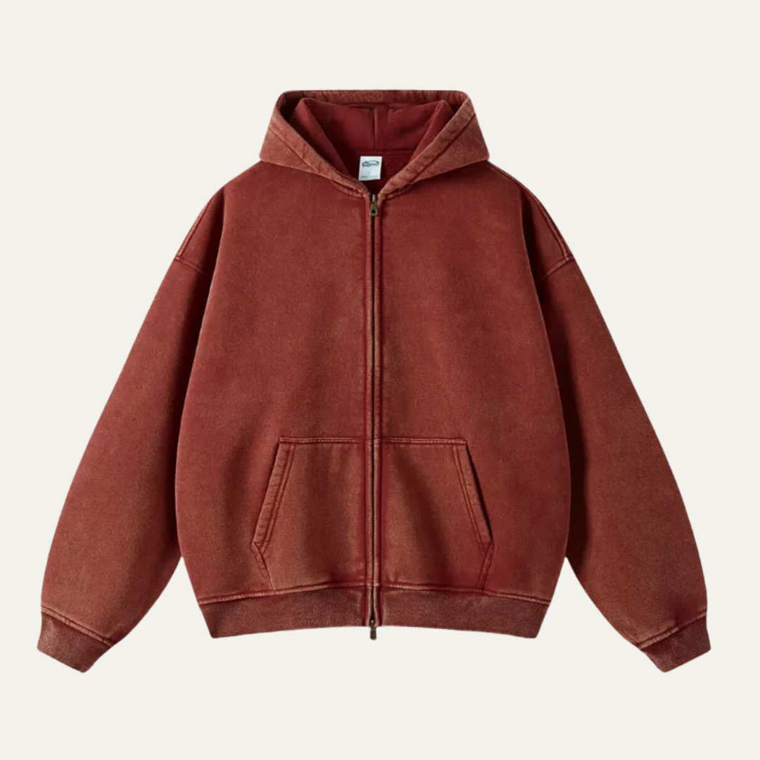 Men’s Relaxed Full-Zip Hoodie