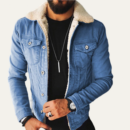 Men’s Sherpa Lined Denim Jacket