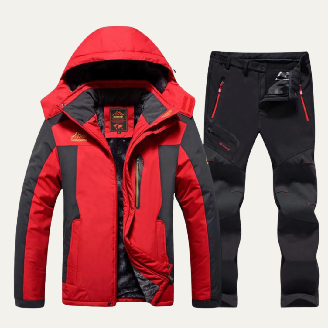 Men’s Waterproof Outdoor Jacket and Pants Hiking Suit
