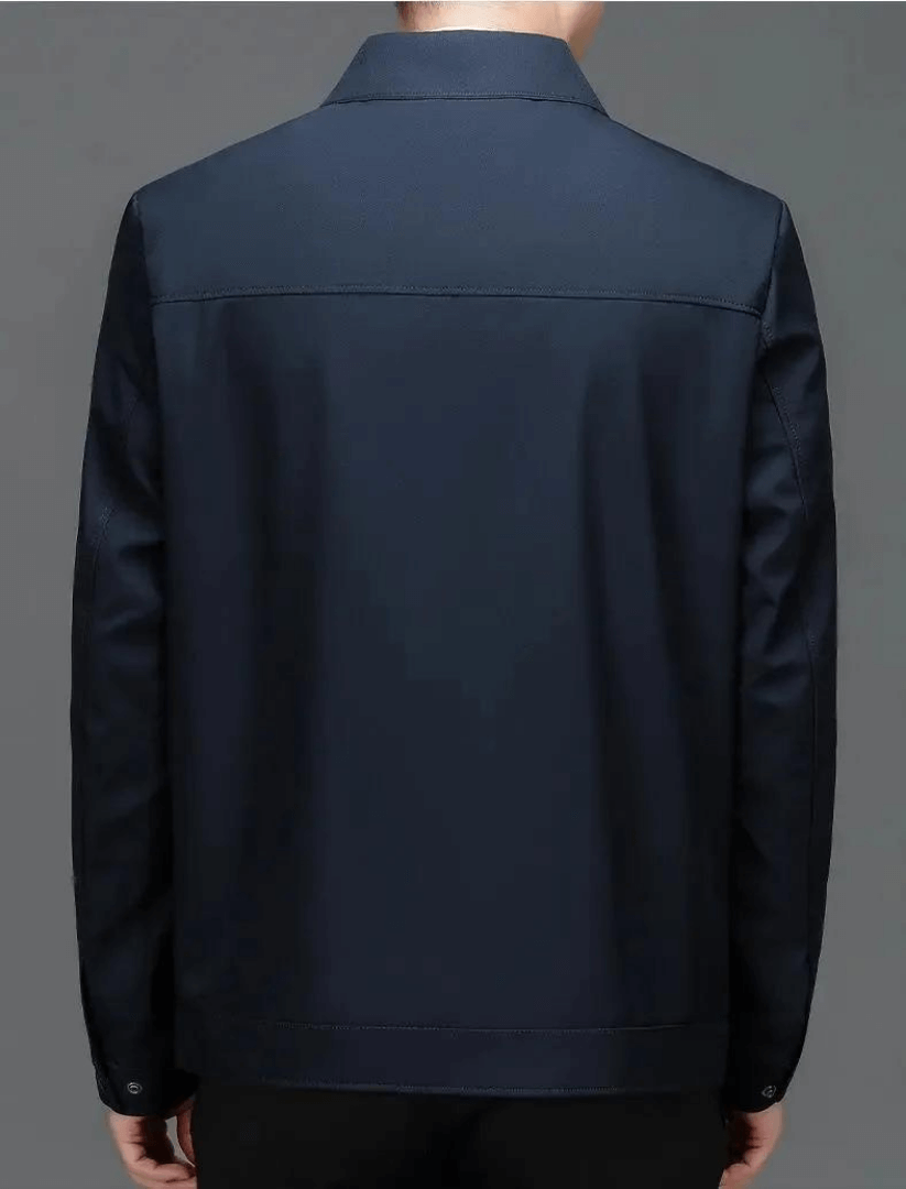 Men’s Tailored Notched Collar Zip Front Jacket