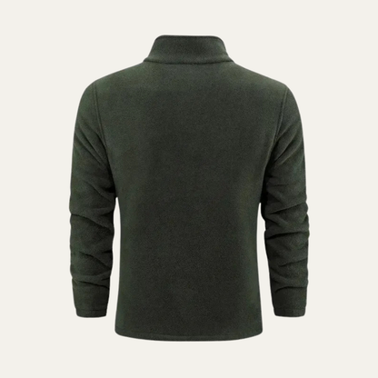 Men’s Soft Fleece Stand Collar Zip Up Jacket