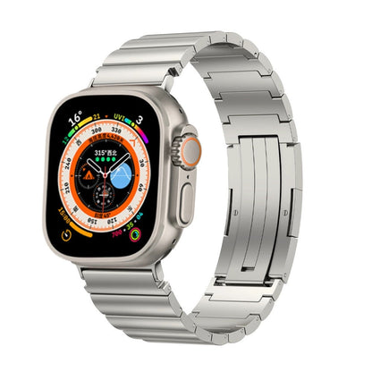 Metallic Titanium Apple Watch Band - BritishElegance