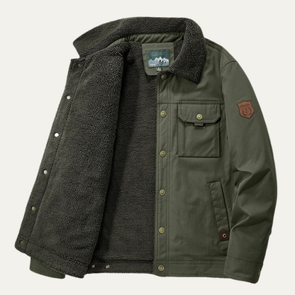 The Warwick Men’s Warm Fleece Lined Outdoor Winter Jacket