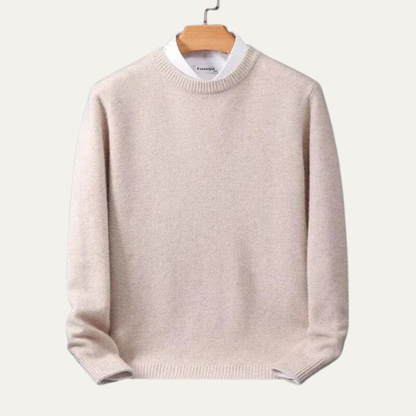 Men’s Classic Plain Knit Crew Neck Sweater