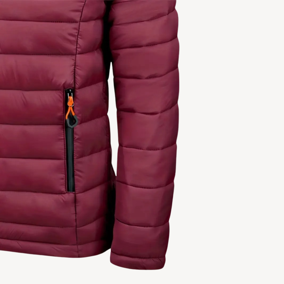 Polyester Hooded Puffer Jacket Men