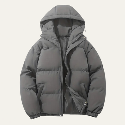 Men’s Oversized Quilted Hooded Puffer Jacket
