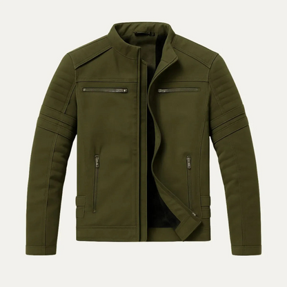 Men’s Fitted Motorcycle Zip Jacket