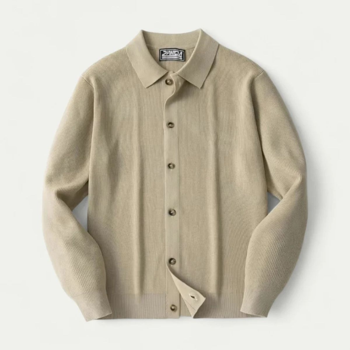 The Positano Elegant Knitted Cardigan for Men - Lapel Collar and Front Buttons