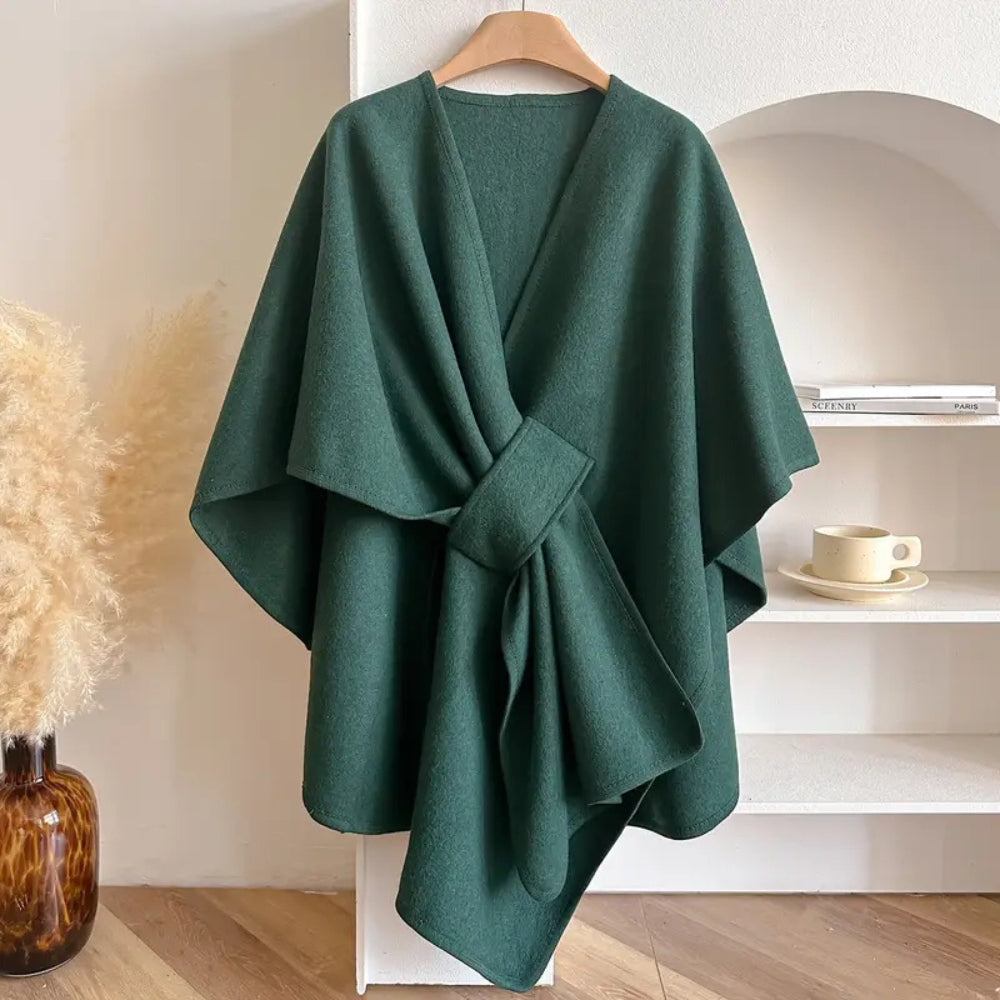 Elandra – Wind-Resistant Shawl Coat for Women