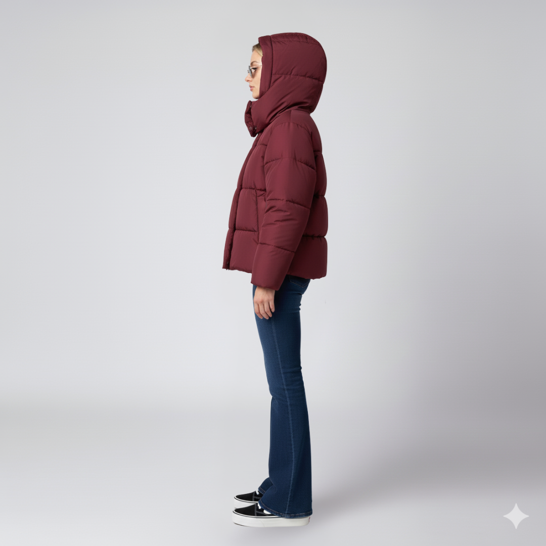 Julie | Puffer Jacket - Oversized Quilted High-Collar Winter Outerwear for Women