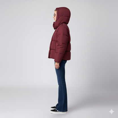 Julie | Puffer Jacket - Oversized Quilted High-Collar Winter Outerwear for Women