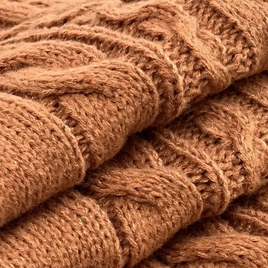 Cable Knit Turtleneck Dress for Women
