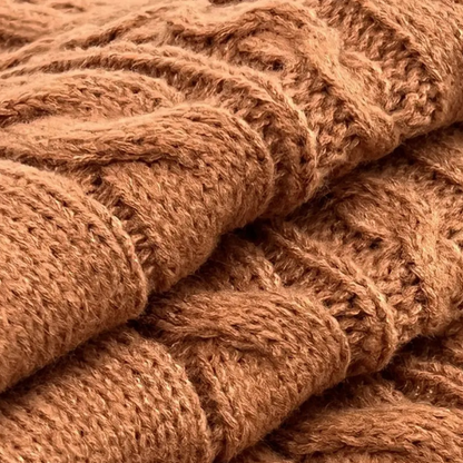 Cable Knit Turtleneck Dress for Women