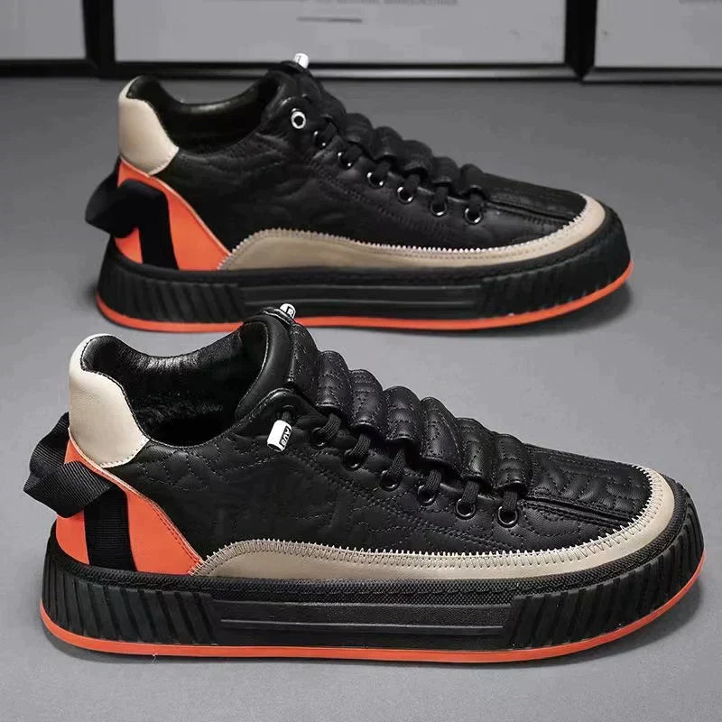 Men's Luxury Padded Sneakers - Classic Design & Daily Wear