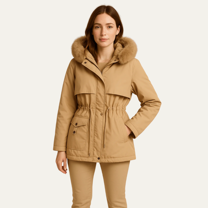 Women’s Stylish Hooded Parka Jacket