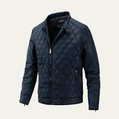 Men’s Quilted Stand Collar Winter Coat