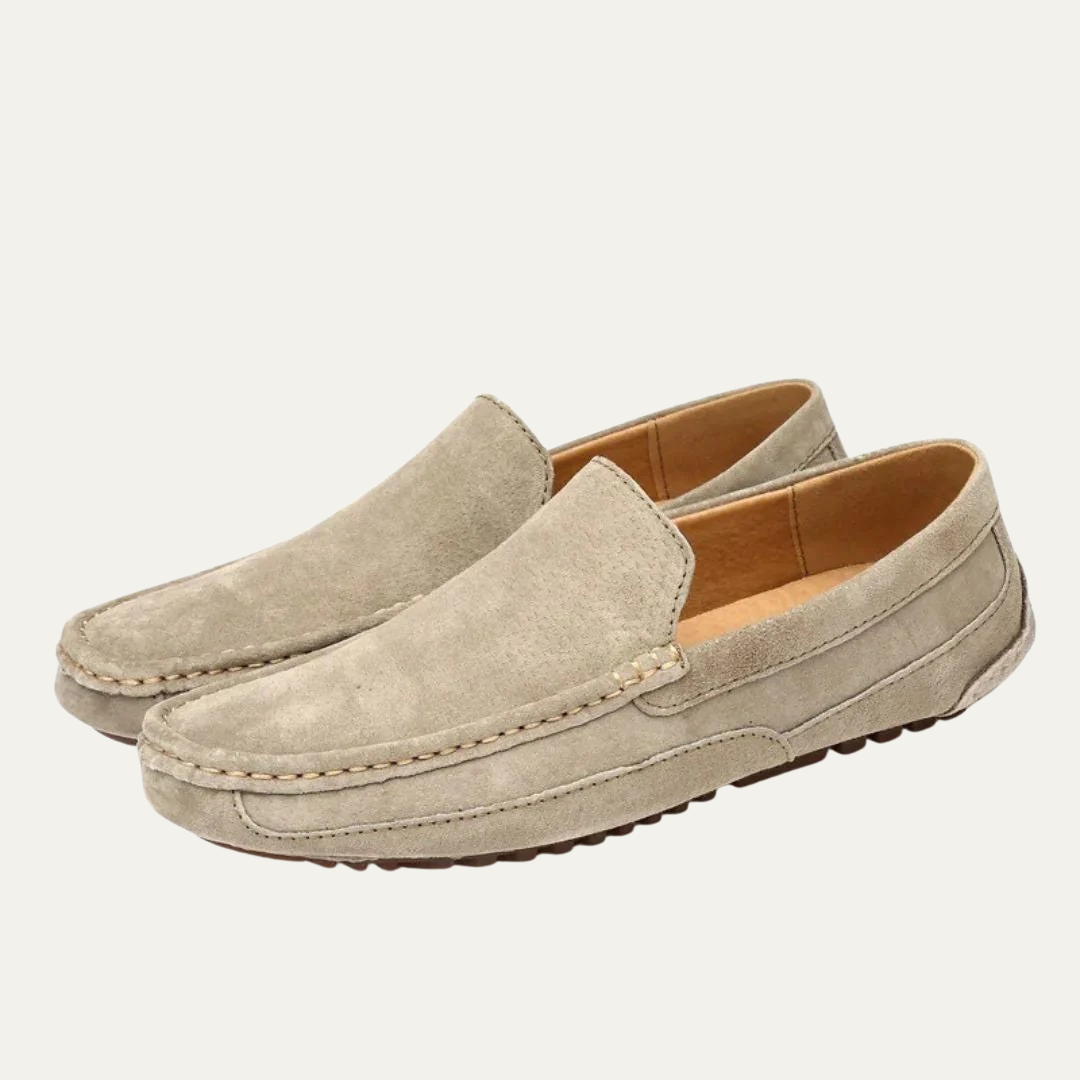 Men’s Suede Hand-Stitched Moccasins