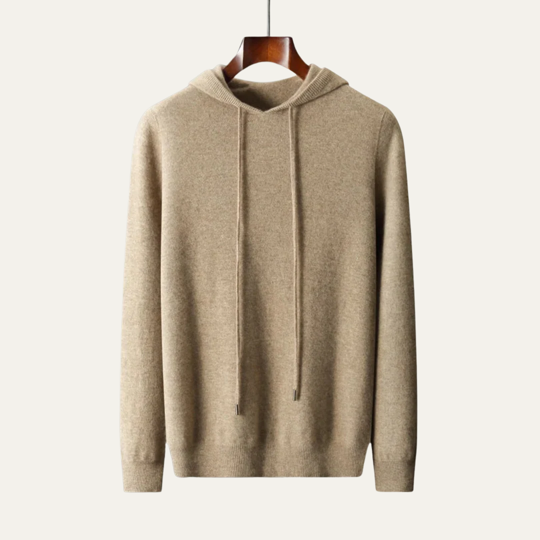 Men’s Fine-Knit Hoodie Sweater