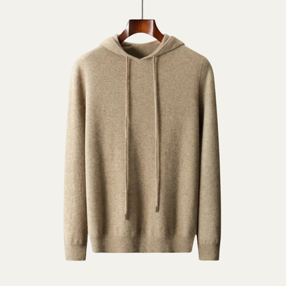 Men’s Fine-Knit Hoodie Sweater