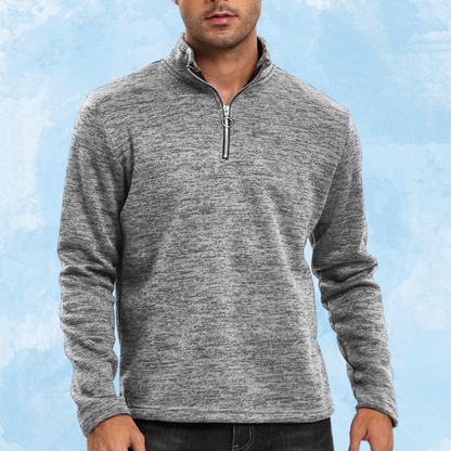 Warm Men's Half-zip Fleece Sweater
