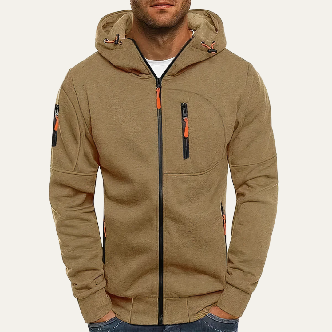 Men’s Full Zip Functional Hooded Sweatshirt