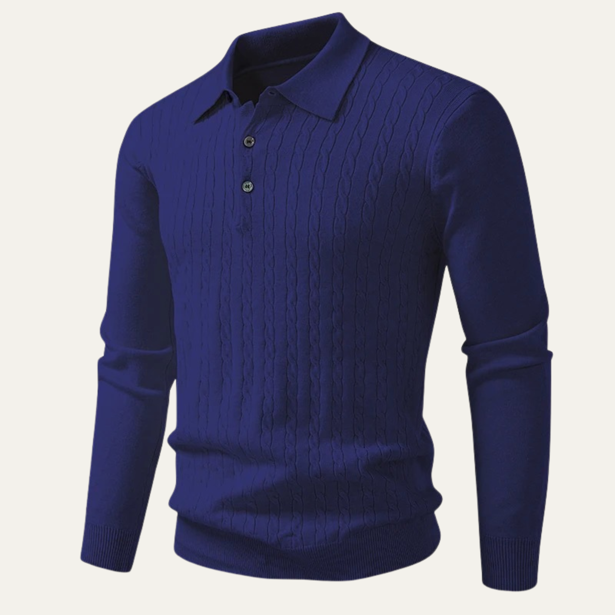 The Guildford Men’s Casual Buttoned Knit Polo Sweater