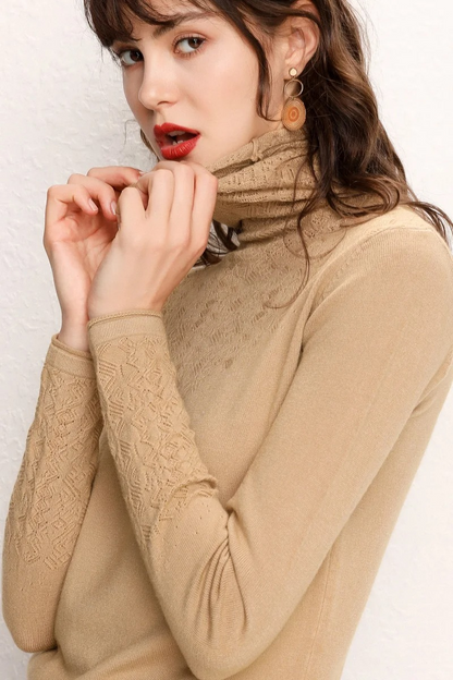 Warm Women's Cable Knit Winter Sweater