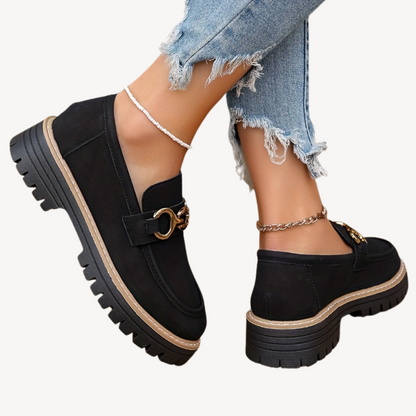 Women's Buckle Orthopedic Loafers