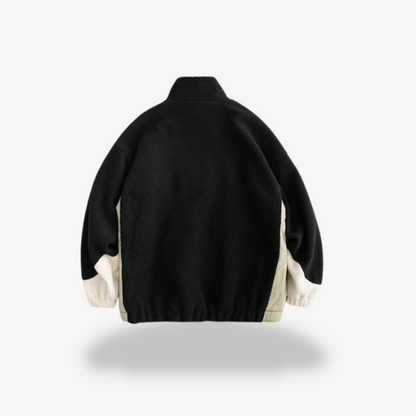 Men’s Colorblock Fleece Zip-Up Jacket