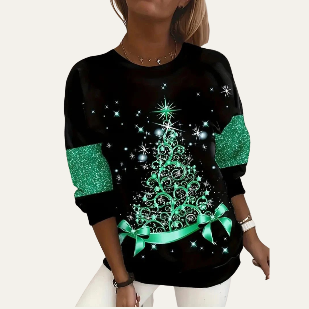 Women’s Starry Tree Christmas Sweatshirt