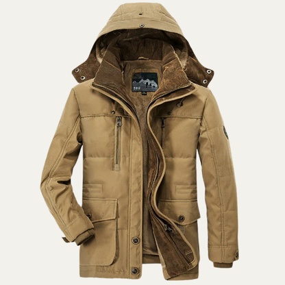 Men’s Fleece Lined Hooded Utility Parka