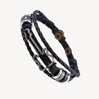 Guitar Design Leather Bracelet