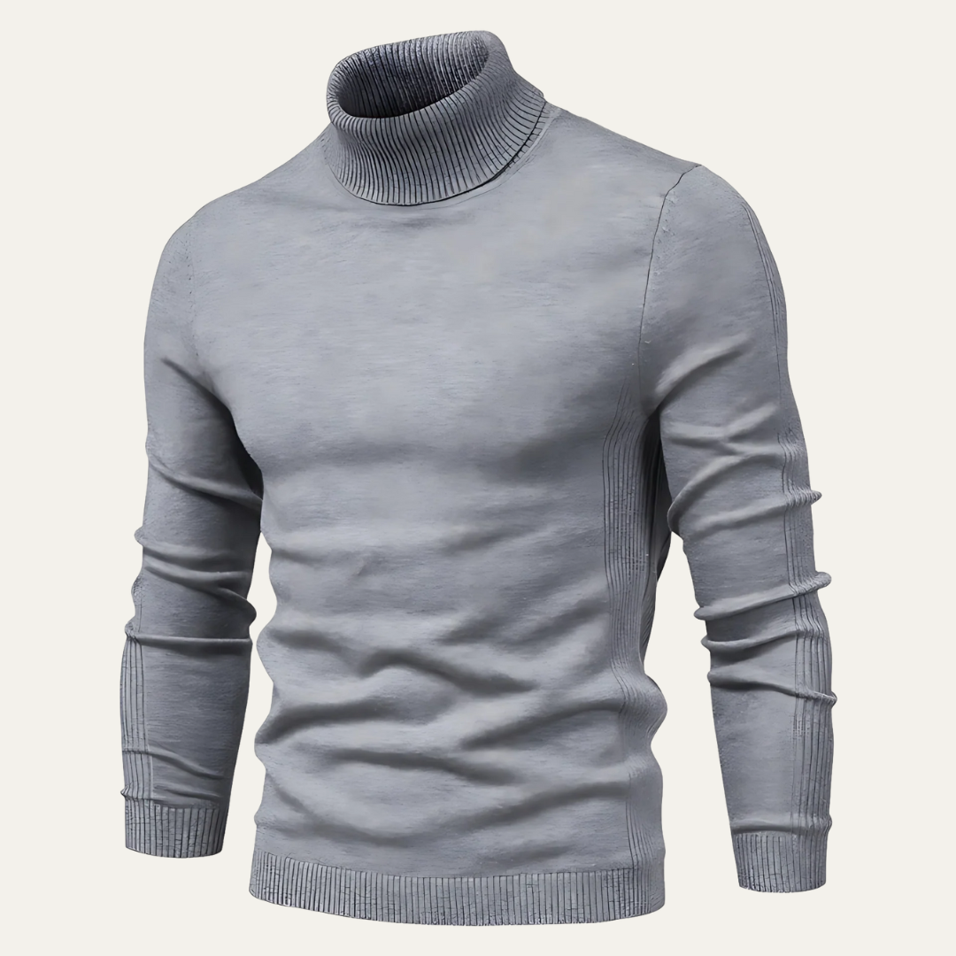 Men’s Slim Fit Ribbed Turtleneck Sweater