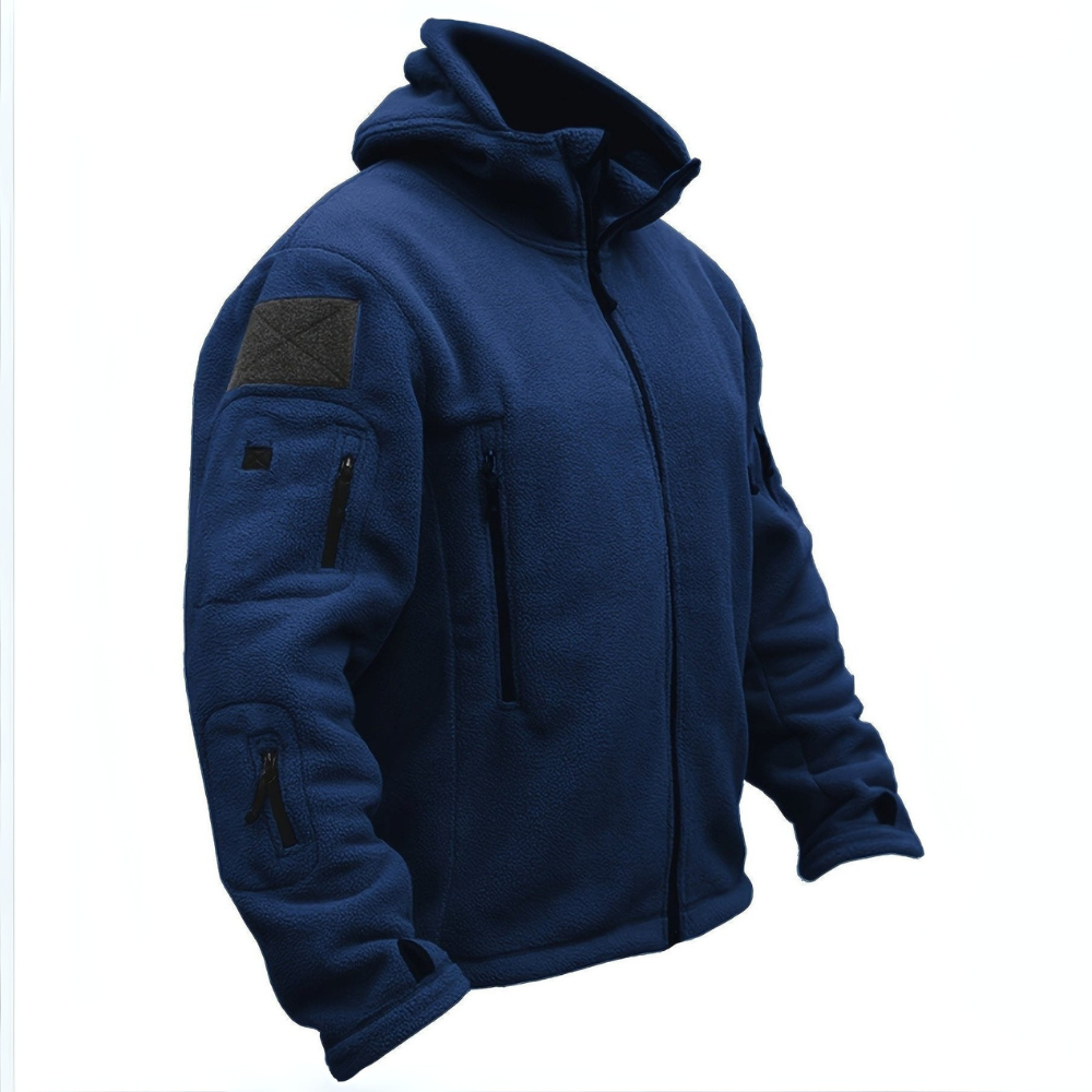Men’s Tactical Multi Pocket Fleece Hoodie