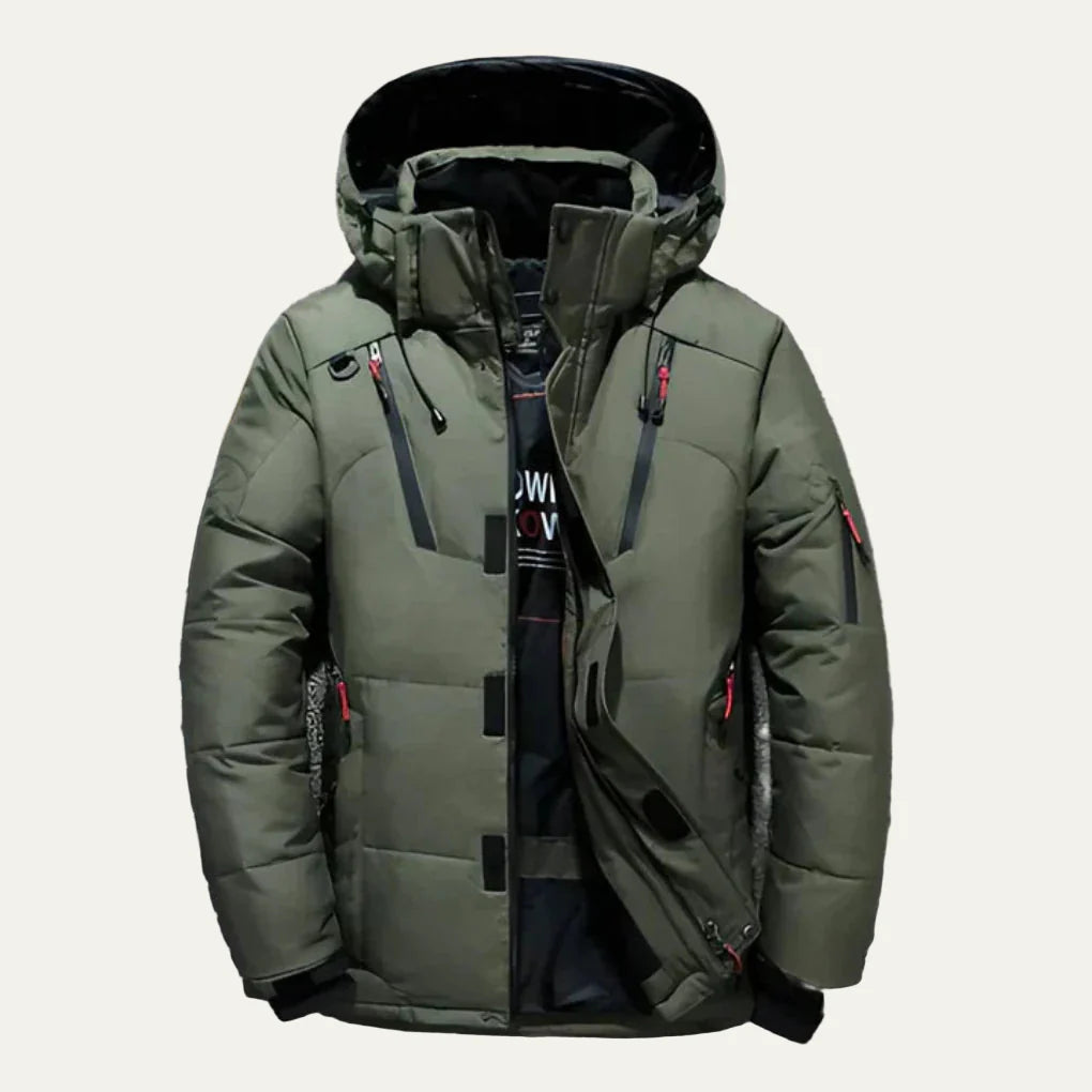 Men’s Quilted Hooded Winter Puffer Jacket