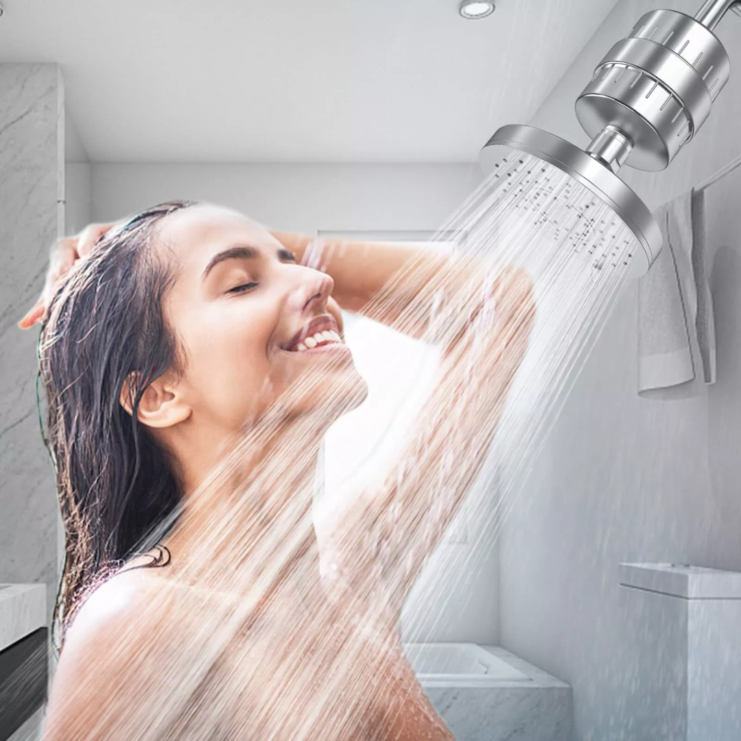 Purifying Showerhead for Soft Skin and Healthy Hair - BritishElegance