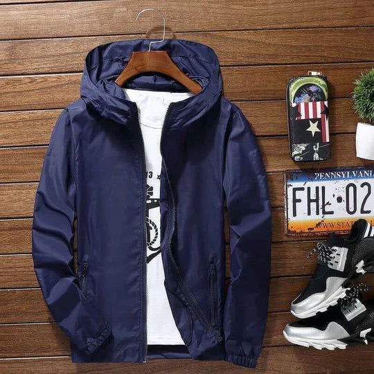 Elegant hooded men's jacket by Donte