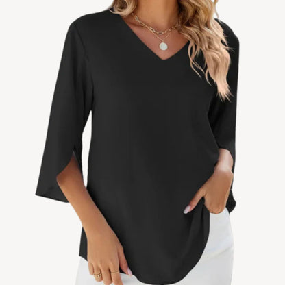 V-Neck Dolman Sleeve Blouse Women