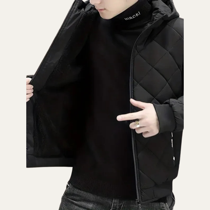 Men’s Modern Hooded Quilted Puffer Jacket