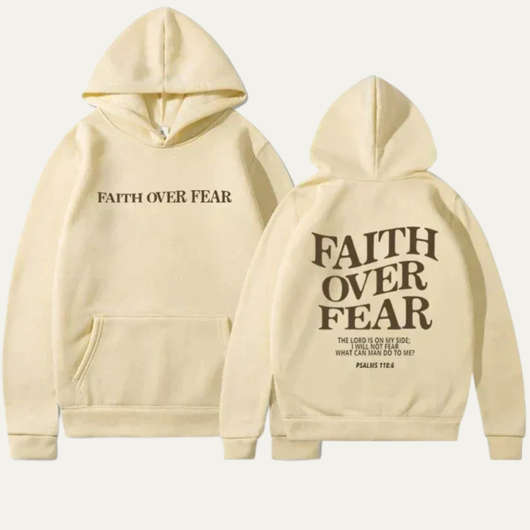 Men’s Religious Verse Print Pullover Hoodie