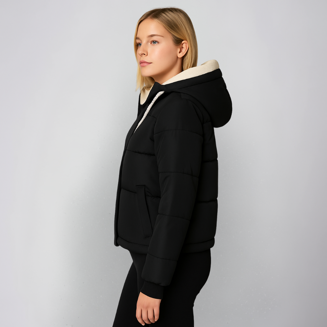 Mattea | Hooded Jacket - Fleece-Lined Winter Outerwear for Women