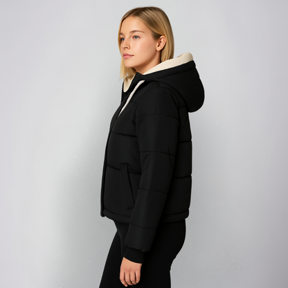 Mattea | Hooded Jacket - Fleece-Lined Winter Outerwear for Women