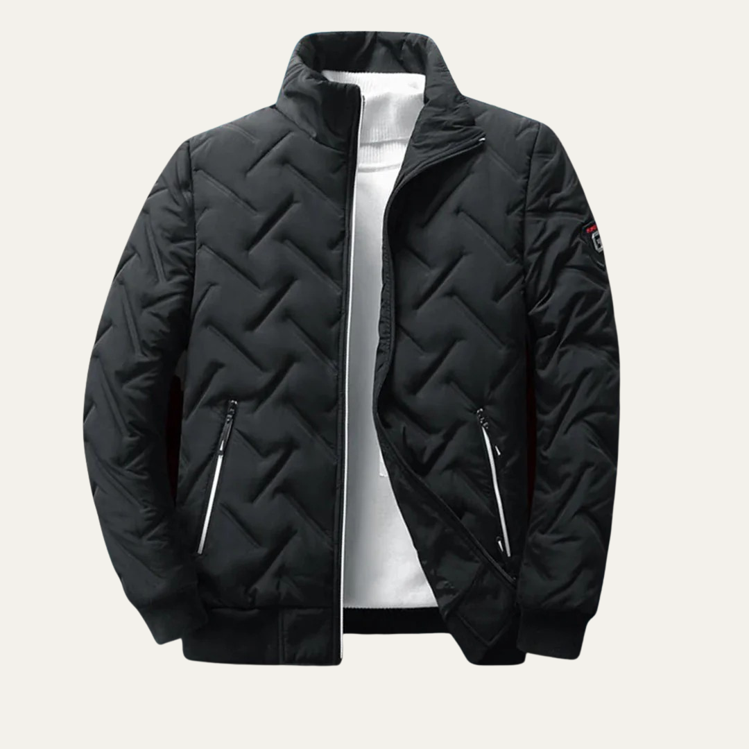 Men’s Sleek Hooded Quilted Puffer Jacket