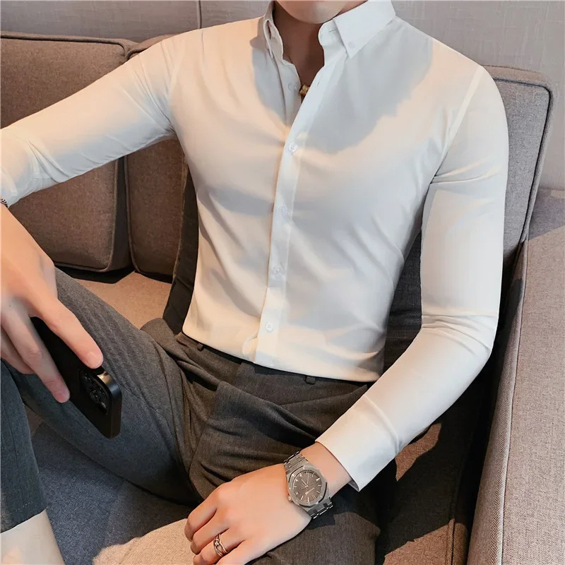 Regular Fit Mens Long Sleeve Casual Shirt