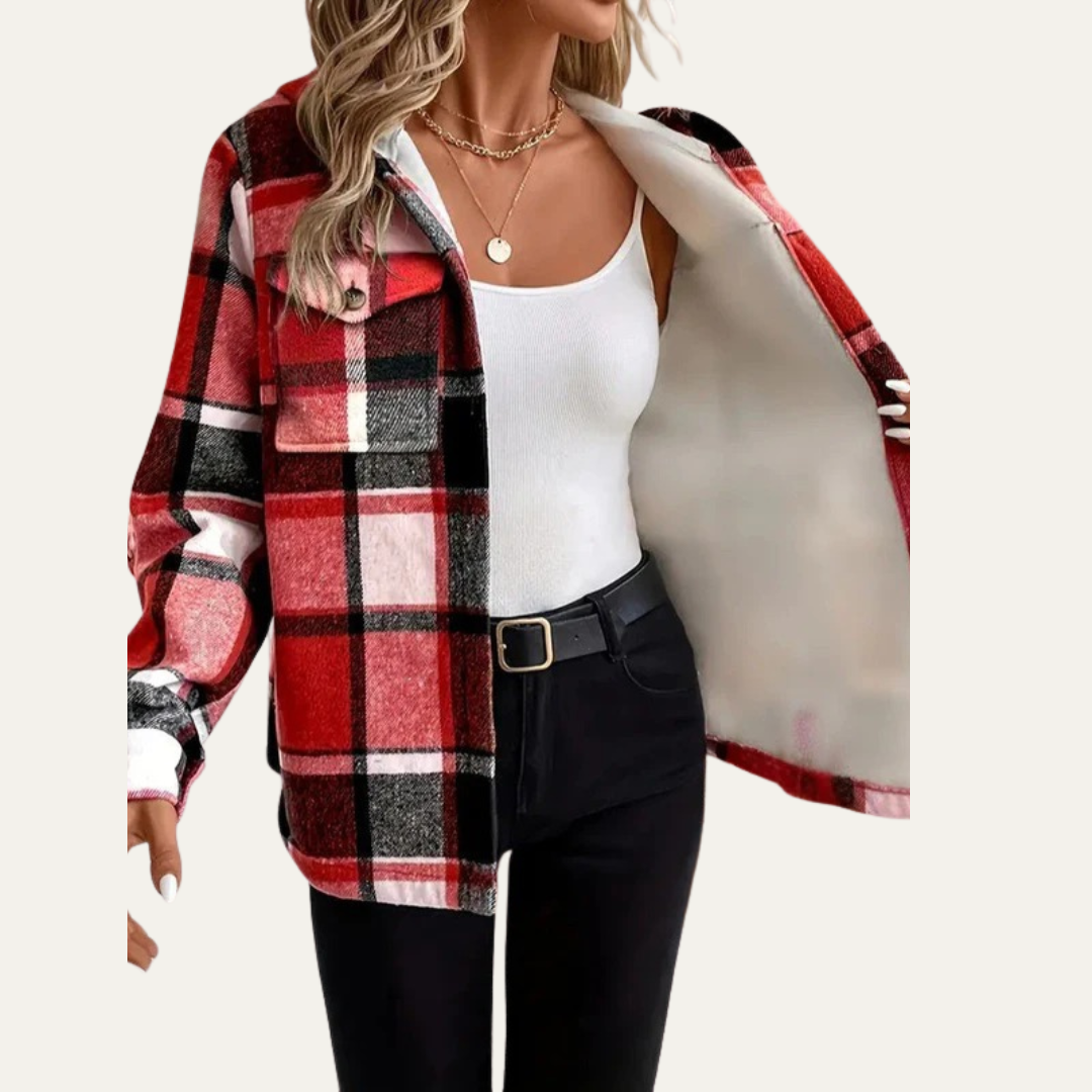 Women’s Cozy Plaid Shacket