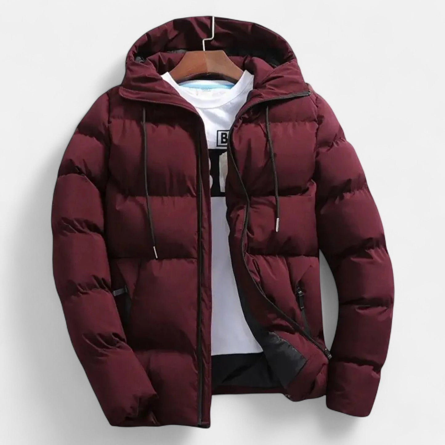 Warm Men's Hooded Down Winter Jacket